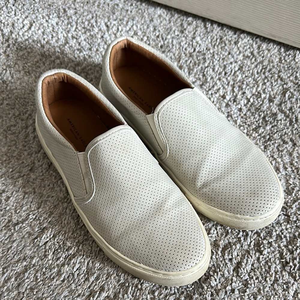 Women’s Cream Slip-On Shoes
